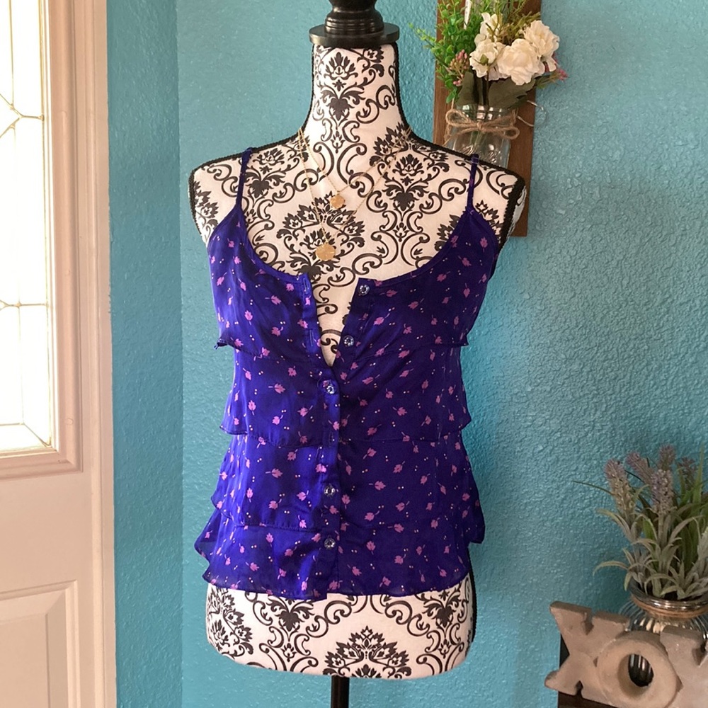Forever 21 | I love H81 Women’s Leaf Print Spaghetti Strap Tank Top